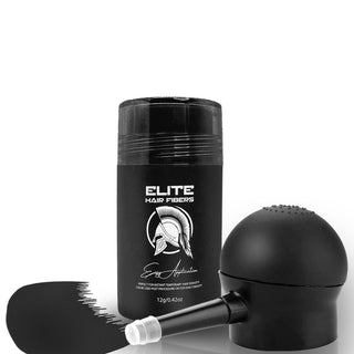 Elite Hair Fibers (12g) + Applicator and Hairline Comb