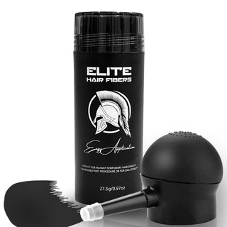 Elite Hair Fibers (27.5g) + Applicator and Hairline Comb