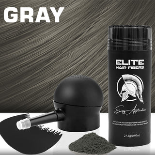 Elite Hair Fibers (27.5g) + Applicator and Hairline Comb
