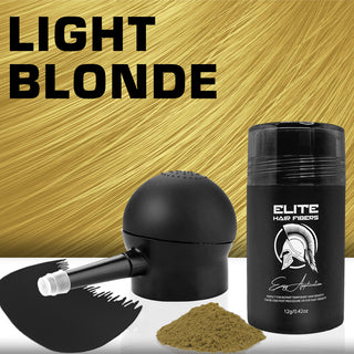 Elite Hair Fibers (12g) + Applicator and Hairline Comb