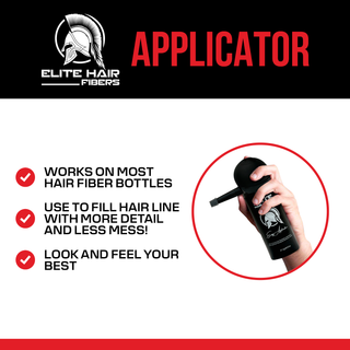 Elite Hair Fibers (12g) + Applicator and Hairline Comb